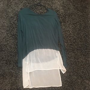 Teal blouse